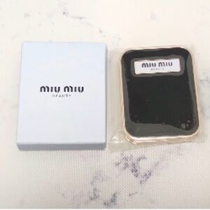 Miu Miu Black and Gold Beauty Compact and Accessory Bundle NWT